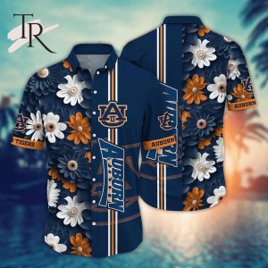 Auburn Tigers NCAA1 Flower Hawaii Shirt For Fans