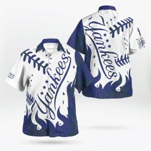 Baseball New York Yankees Floral Hawaii Shirt