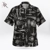 Black Star Wars Space Ship Pattern Aloha Shirt