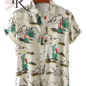 Cactus Flower Aloha Short Sleeve Shirt