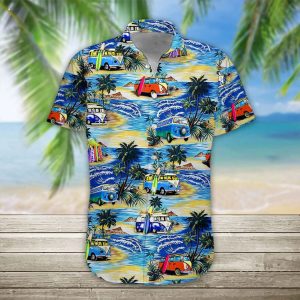 Campervan Men’s Hawaiian Aloha Beach Shirt