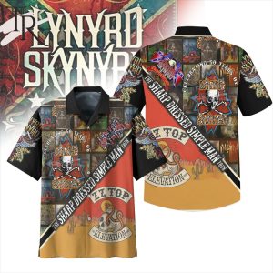 Celebrating 50 Years Of Lynyrd Skynyrd The Sharp Dressed Simple Man Tour Hawaiian Shirt