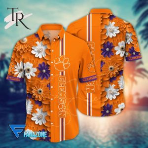 Clemson Tigers NCAA1 Flower Hawaii Shirt For Fans