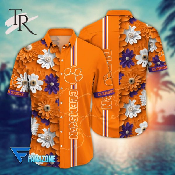 Clemson Tigers NCAA1 Flower Hawaii Shirt For Fans