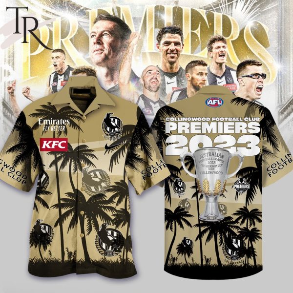 Collingwood Football Club Premiers 2023 Hawaiian Shirt And Short