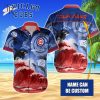 Custom Name MLB Chicago Cubs Special Hawaiian Design Button Shirt