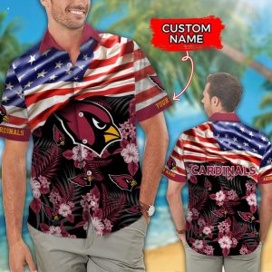 Custom Name NFL Arizona Cardinals Hawaiian Shirt And Short