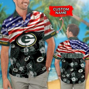 Custom Name NFL Green Bay Packers Hawaiian Shirt And Short