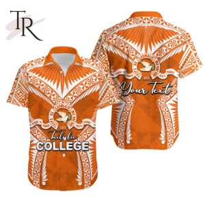 Custom Personalised Tailulu College Hawaiian Shirt Orange Style