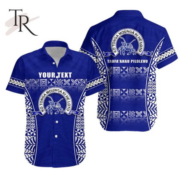 Custom Personalised Taufa’ahau Pilolevu Hawaiian Shirt Ngatu Tongan