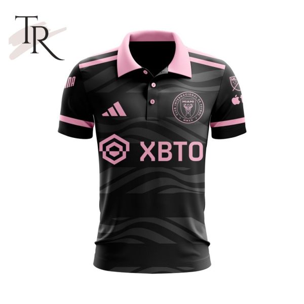 Customized Inter Miami CF Pink 2023 Polo Shirt