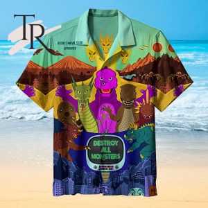 Destroy All Monsters Unisex Hawaiian Shirt