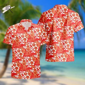 DnD Gift For Dungeons And Dragons Players Orange Aloha Shirt