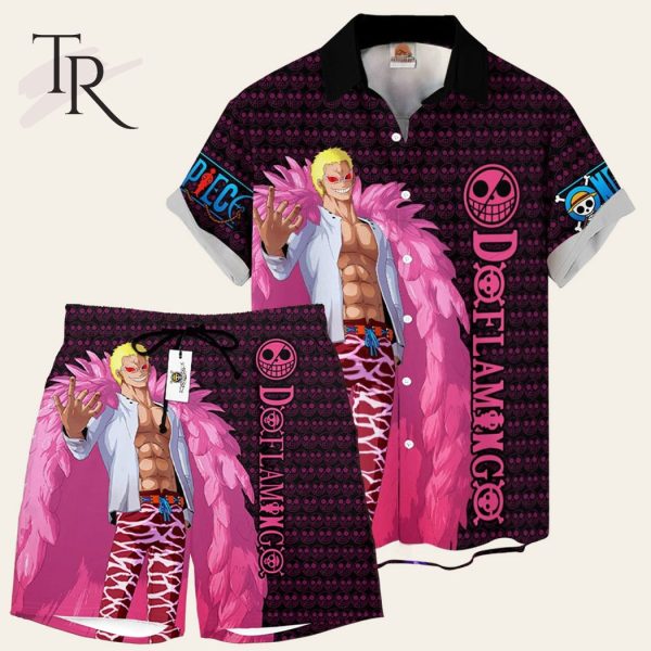 Donquixote Doflamingo Symbol One Piece Hawaiian Suit