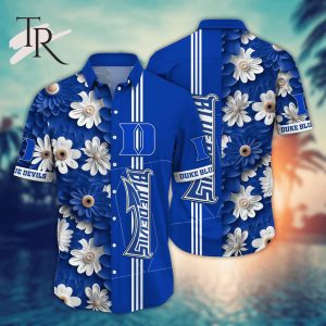 Duke Blue Devils NCAA2 Flower Hawaii Shirt For Fans