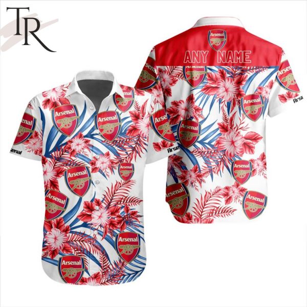 EPL Arsenal Football Club Personalized Name Hawaiian Shirt