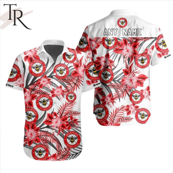 EPL Bentford Football Club Personalized Name Hawaiian Shirt