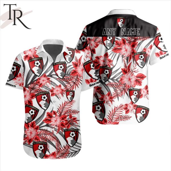 EPL Bournemouth Football Club Personalized Name Hawaiian Shirt