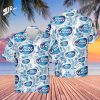 Funny Beer Party Bud Light Blue Aloha Button Shirt