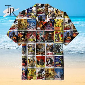 Godzilla Vintage Kaiju Unisex Hawaiian Shirt