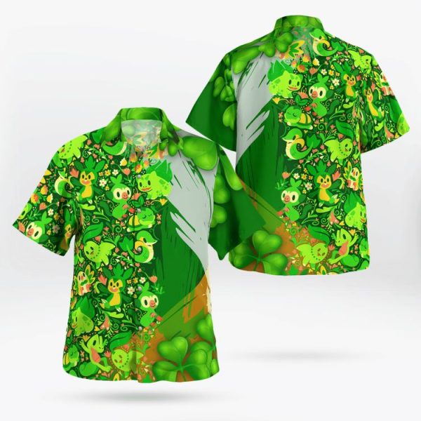 Grass Pokemon St.Patrick’s Day Hawaii Shirt