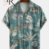 Hawaii Shirts Leopard Tropical Leaf For Summer