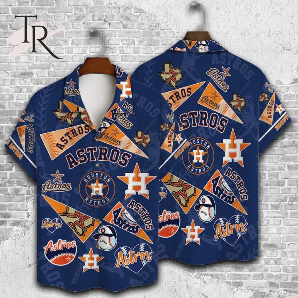 Houston Astros Major League Baseball 3D Print Hawaiian Shirt