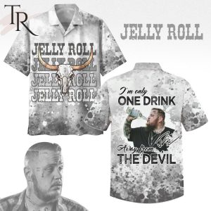 Jelly Roll I’m Only One Drink Away From The Devil Hawaiian Shirt