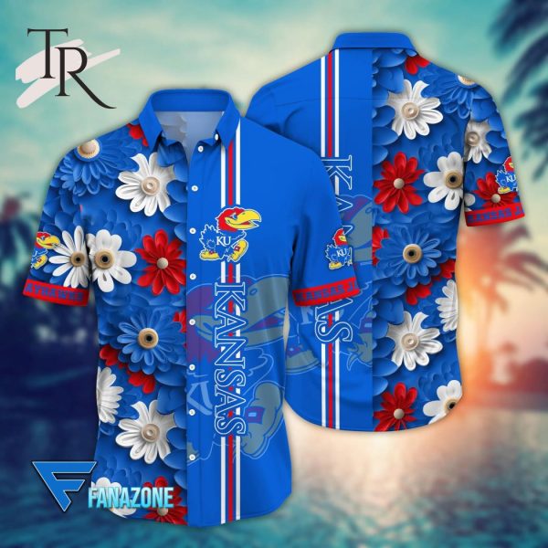 Kansas Jayhawks NCAA2 Flower Hawaii Shirt For Fans