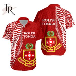 Kolisi Tonga ‘Atele Hawaiian Shirt – Tongan Tribal