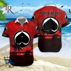 Liiga ja Mestis Porin Assat Hawaiian Shirt