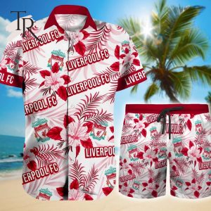 Liverpool F.C. Floral Hawaiian Shirt And Beach Shorts