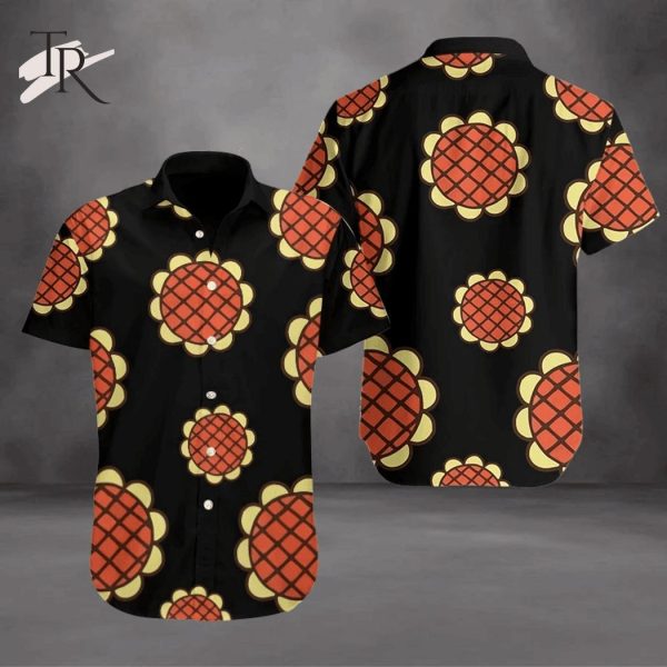 Luffy Dressrosa Sunflower Hawaiian Shirt