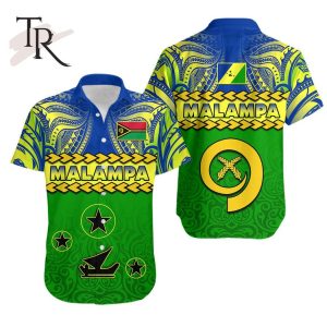 Malampa Province Hawaiian Shirt Vanuatu Pig Tusk Polynesian Flag Style