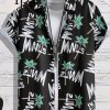 Men’s Beach Pattern Summer Vacation Shirt