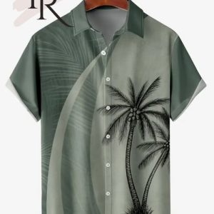 Men’s Hawaiian Vintage Button Down Short Sleeve Shirts