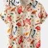 Men’s Multiple Colorful Mushroom Hawaiian Shirt