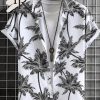 Men’s Palm Tree Pattern Hawaiian Shirt