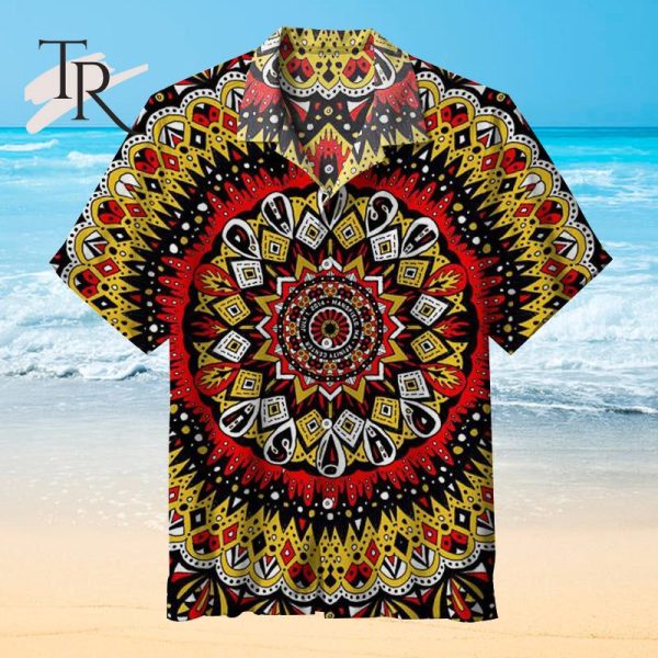 Metallic Gold Ink Universal Hawaiian Shirt