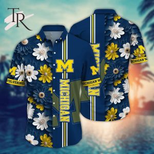 Michigan Wolverines NCAA2 Flower Hawaii Shirt For Fans