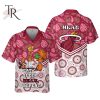 NBA Miami Heat Eat Sleep Heat Repeat Flower Pattern Print Hawaiian Shirt