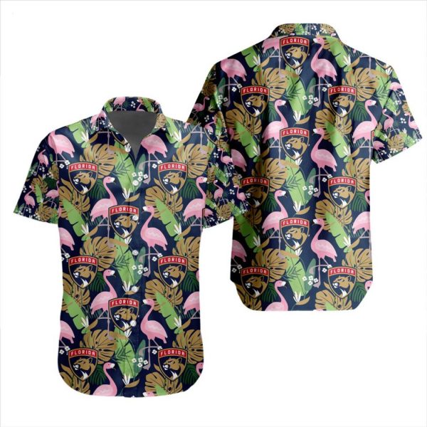 NHL Florida Panthers Special Aloha-style Design Button Shirt