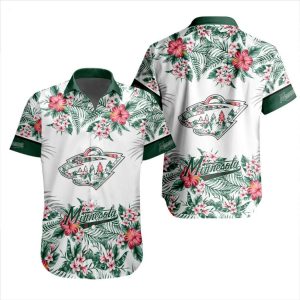 NHL Minnesota Wild Special Hawaiian Shirt With Design Button