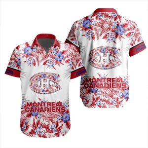 NHL Montreal Canadiens Special Hawaiian Shirt With Design Button