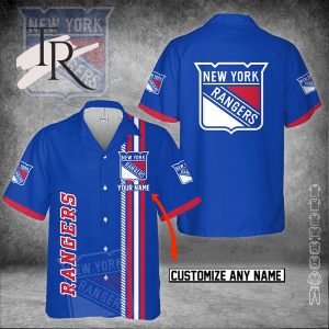 NHL New York Rangers Custom Name 3D Hawaiian Shirt