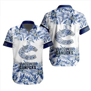 NHL Vancouver Canucks Special Hawaiian Shirt With Design Button