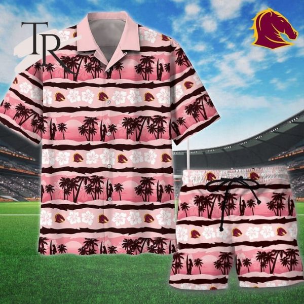 NRL Brisbane Broncos Personalized Unisex Hawaiian Shirt And Short Pants For Fan – Limited Edition