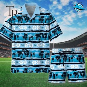 NRL Cronulla-Sutherland Sharks Personalized Unisex Hawaiian Shirt And Short Pants For Fan – Limited Edition