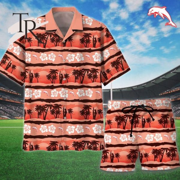 NRL Dolphins Personalized Unisex Hawaiian Shirt And Short Pants For Fan – Limited Edition