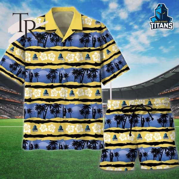 NRL Gold Coast Titans Personalized Unisex Hawaiian Shirt And Short Pants For Fan – Limited Edition